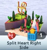 Split Heart Right Side