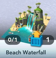 Beach Waterfall