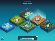 Here you can see Green Valley and Limetone Cliffs are swapped and Frosty Fjords has no snow on the mountains. There are also no cities in the regions. The population requirements are also different.