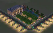 Jardin des Plantes at night.