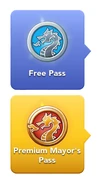 MP32 Free and Premium Pass Icons.
