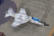 Fighter Jet captured from the right side on the airfield.