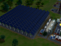 Solar power station.