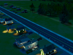 Some first houses on (later) upgraded roads