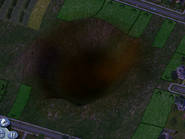 A SimCity 4 meteor crater.