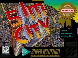 SimCity SNES box art