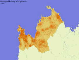 Aquitanian Demographic Map