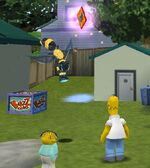 Simpsons hit and run level 1 wasps game