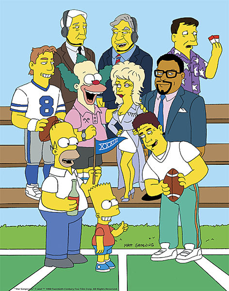 the simpsons super bowl