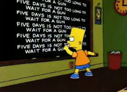 Simpsons-Chalkboard2.jpg (38 KB) The chalkboard gag style from the second season until the twentieth season.