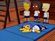 Lewis wearing his gym clothes.