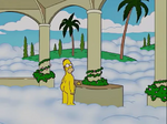 Homer in Heaven completely nude