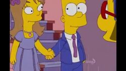 The Simpsons - Bart's ex-girlfriend, Jenny (guest voice Anne Hathaway),  from The Simpsons Season 20 episode The Good, the Sad and the Drugly.