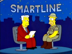 Homer as a guest on Smartline