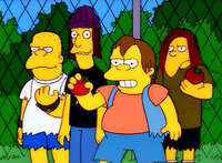 Nelson with other bullies