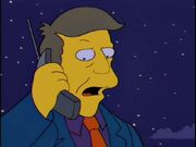 Skinner talks on the phone