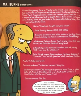 Mr. Burns Factfile | Simpsons Wiki