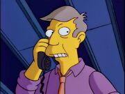 Skinner talks on the phone