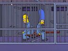 Homer and Marge in prison.