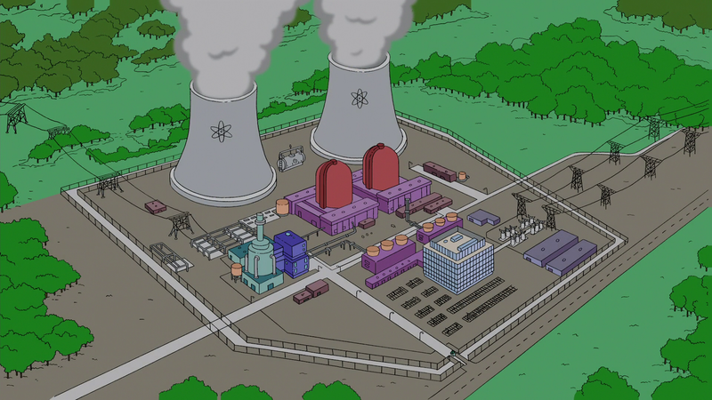 Simpsons Lenny & Karl sticker  Licensed Springfield power plant 