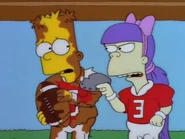 Terri blames Bart for ruining their game.