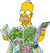 Homer Looking at Map (Artwork)