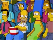 The tan interior of Homer's mouth