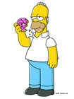 Homer simpson and donut-1090