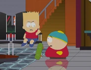 Bart and Cartman in the South Park episode 'Cartoon Wars Part II'