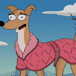The simpsons outlet dogs name