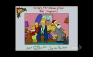 This is the Simpson family in the present year that the series takes place in. Maggie Simpson is 1, Marge Simpson is 36, Homer Simpson is 39, Bart Simpson is 10, Lisa Simpson is 8, Abraham Simpson II is 83, and Santa's Little Helper and Snowball V are 6. 2011