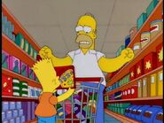 Homer buys an extensive amount of food