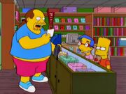 Comic Book Guy banning Bart from his shop