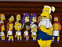 Janey na aula de educação fisica