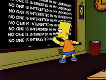 Lisa's Rival - Chalkboard Gag