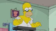 Homer playing the theremin