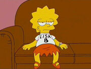 Lisa in her "Lisa B" shirt