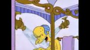 Mr. Burns laughing in the shower.