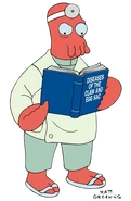 Zoidberg as crab (cameo)