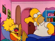 Homer ouvindo lisa tocar