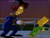 Bob performing  for Bart.