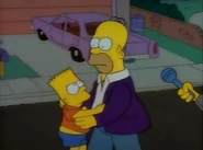 Homer thought that Bart did something evil to Lucille.