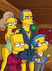 Bart e Milhouse no estilo "Playdude"