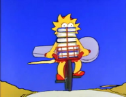 Lisa on her bike