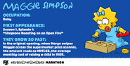 Maggie as she appeared in the EVERYSIMPSONSEVER marathon promo