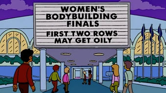 Iron Maiden Fitness Pageant Simpsons Wiki Fandom Iron maiden — when the wild wind blows 11:00.