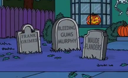 Frank's tombstone in "Treehouse of Horror XXII"