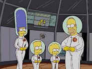 Simpsons in space suits