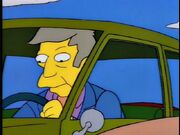 Skinner in his car