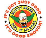 Krusty Brand Seal of Approval